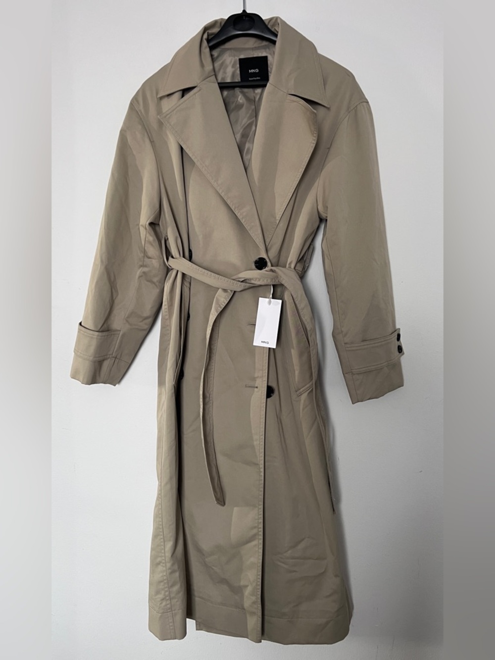 Mango Taupe Trench Coat with Belt